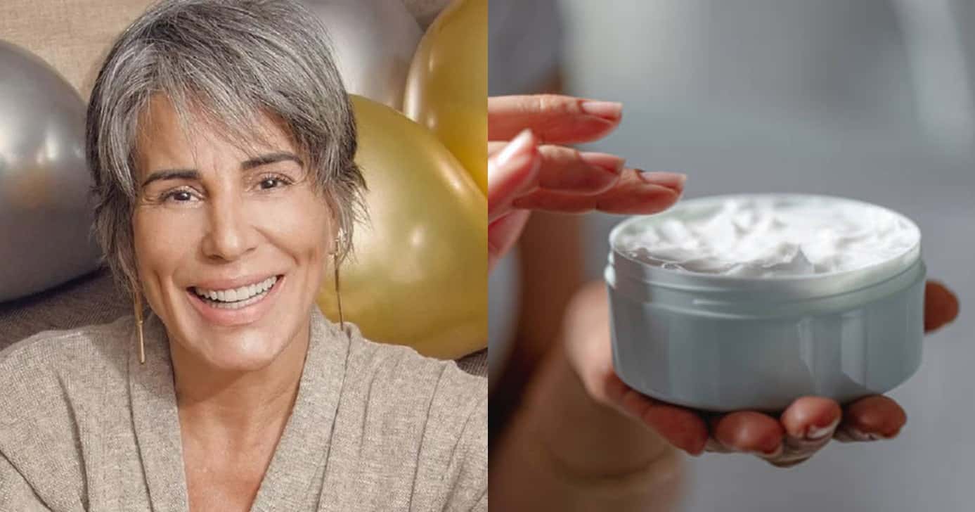 Mistura de Glória Pires traz hidratação potente ao grisalho (Foto: Reprodução/Montagem TV Foco)