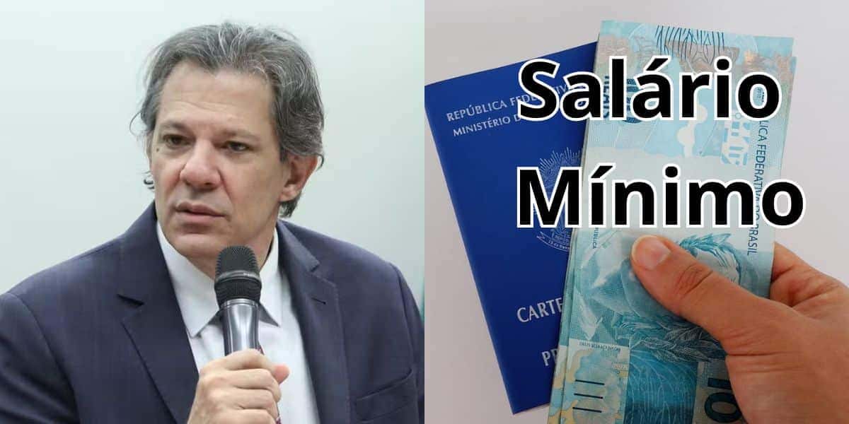 Haddad ciente de novo salário mínimo de R$2.057 a lista de CLTs (Reprodução: Vinicius Loures)