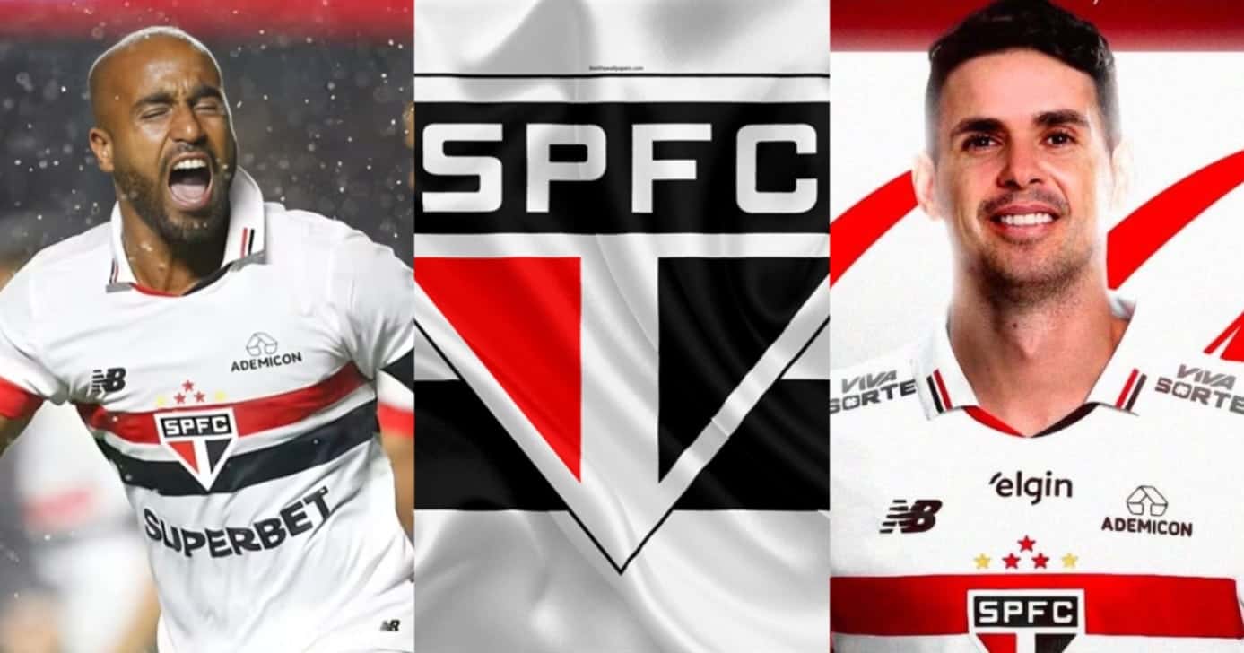 São Paulo fecha com reforço nº1 pra fazer trio com Lucas e Oscar em 2025 - Foto: Montagem