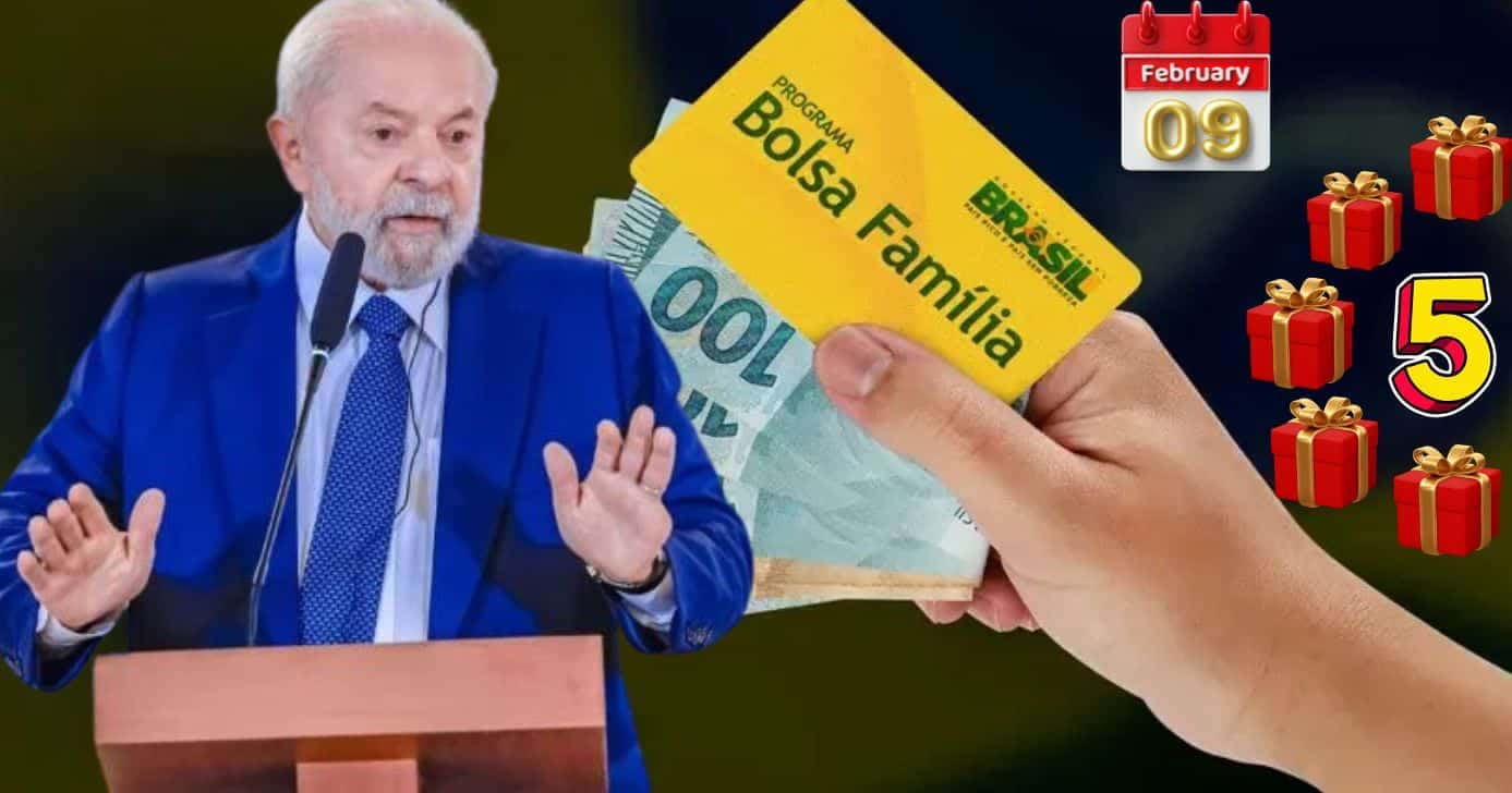 Lula e 5 presentões no Bolsa Família (Foto: Reprodução / MDS / Gov / Canva / Montagem TV Foco)
