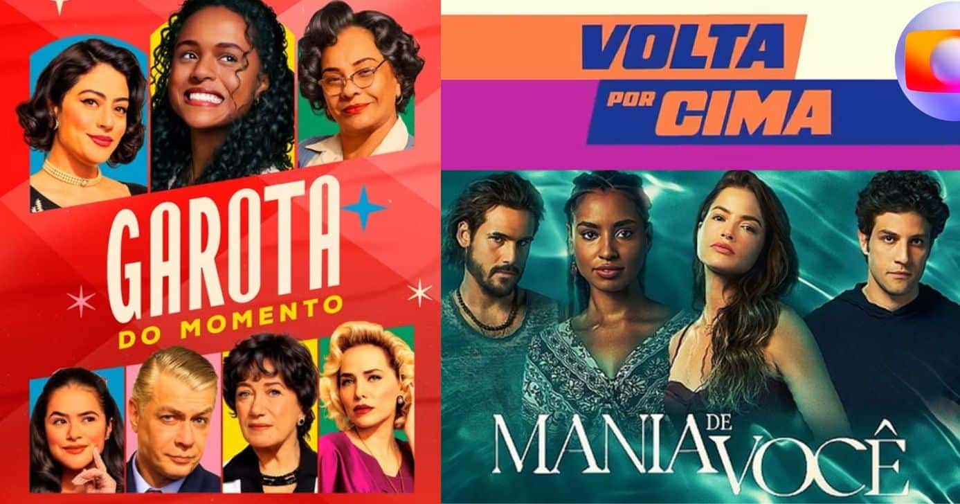 Logo de Garota do Momento, Volta por Cima e Mania de Você (Foto: Reprodução / Globo / Montagem TV Foco)
