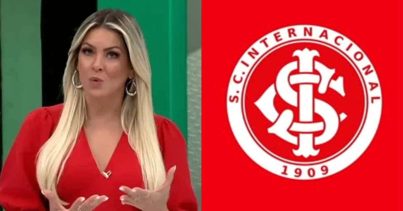 Renata Fan para Jogo Aberto com trunfo e reforço nº1 no Internacional - (Montagem / TV FOCO)
