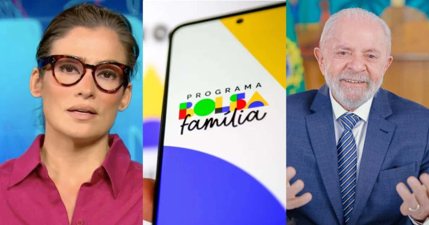 Renata Vasconcellos paralisa JN com +1 benefício de Lula que salva o Bolsa Família - Foto: Montagem