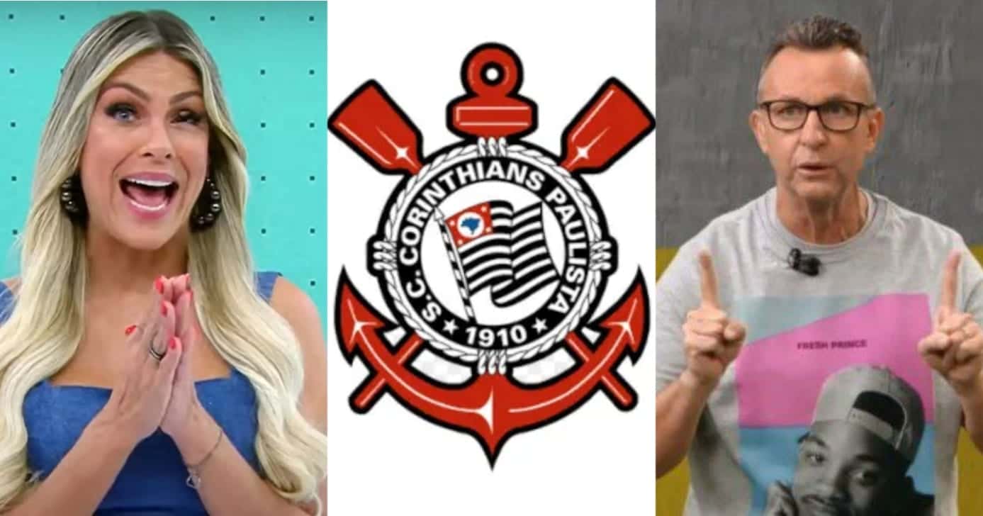 Renata Fan e Neto paralisam Band às pressas com reforço no Corinthians - (Montagem / TV FOCO)