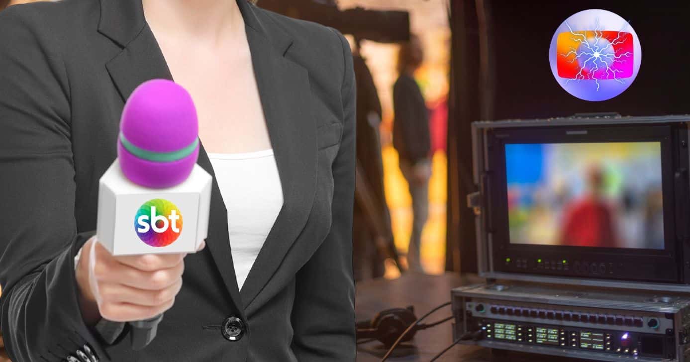 Ilustração de apresentadora (Foto: Reprodução / SBT / Globo / Canva / Montagem TV Foco)