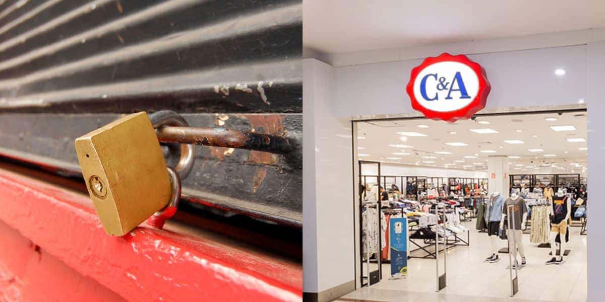 Fechamento de loja rival da C&A (Reprodução: Montagem TV Foco)