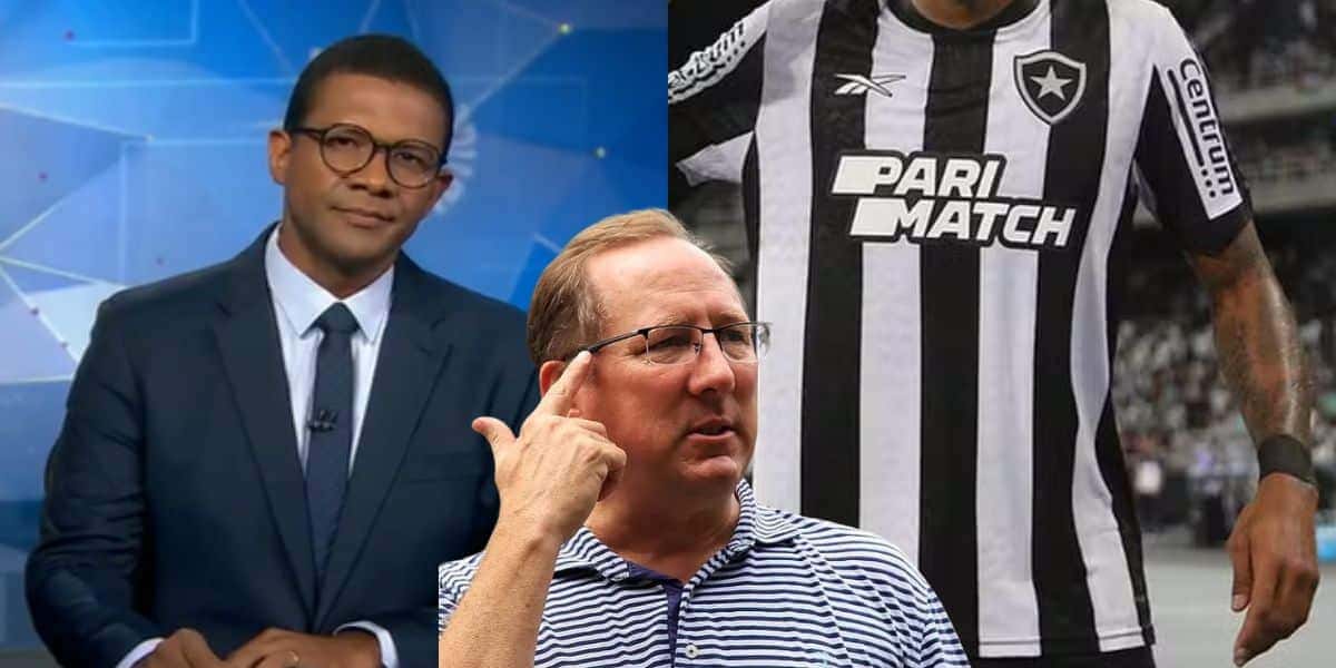 Textor chora com 2 debandadas no Botafogo (Reprodução: Globo / Vitor Silva)