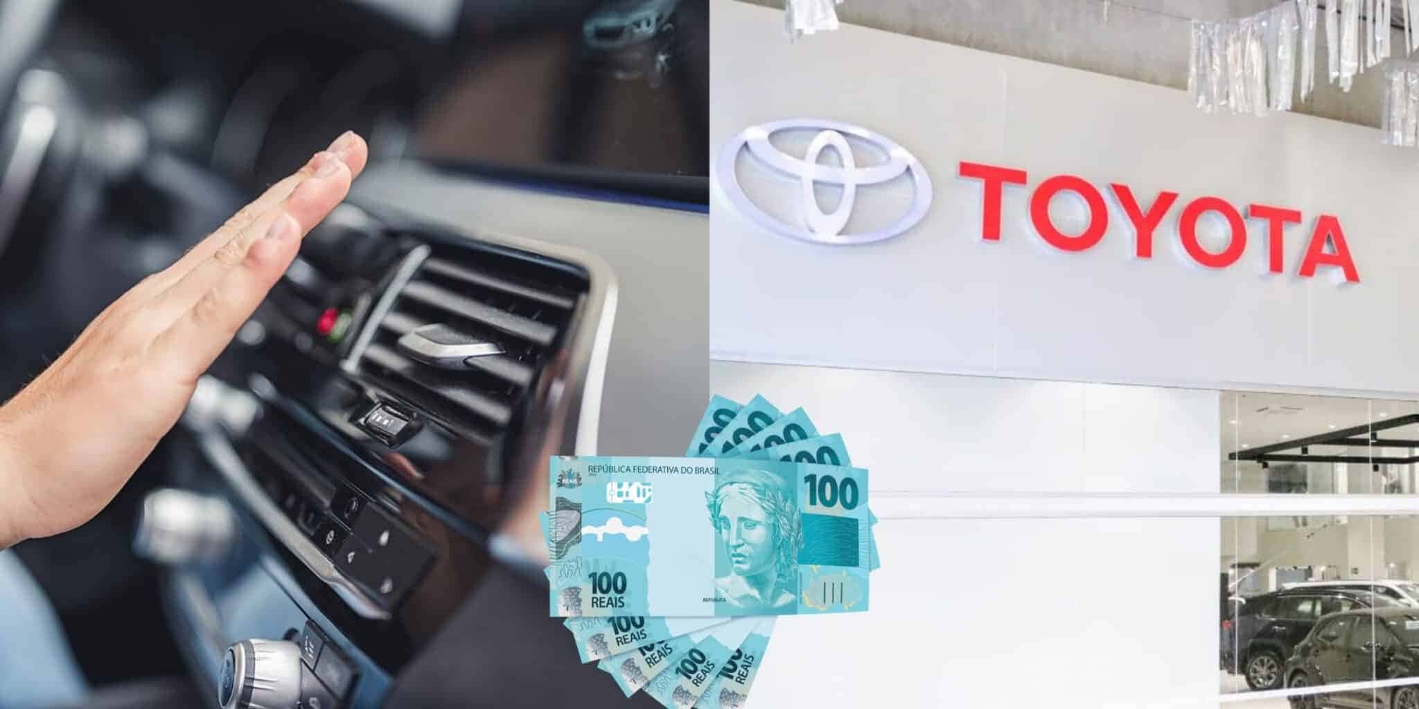 4 carros, incluindo toyota, com ar-condicionado por R$40 mil (Reprodução: Montagem TV Foco)