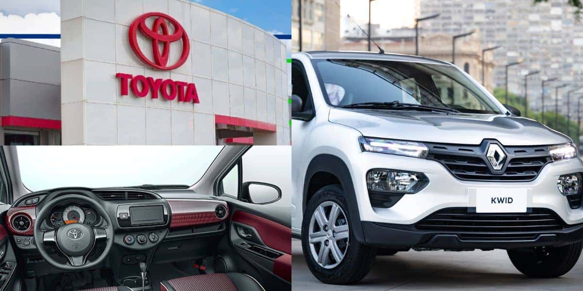 Toyota lança carro para aniquilar o Renault Kwid (Reprodução: Montagem TV Foco)