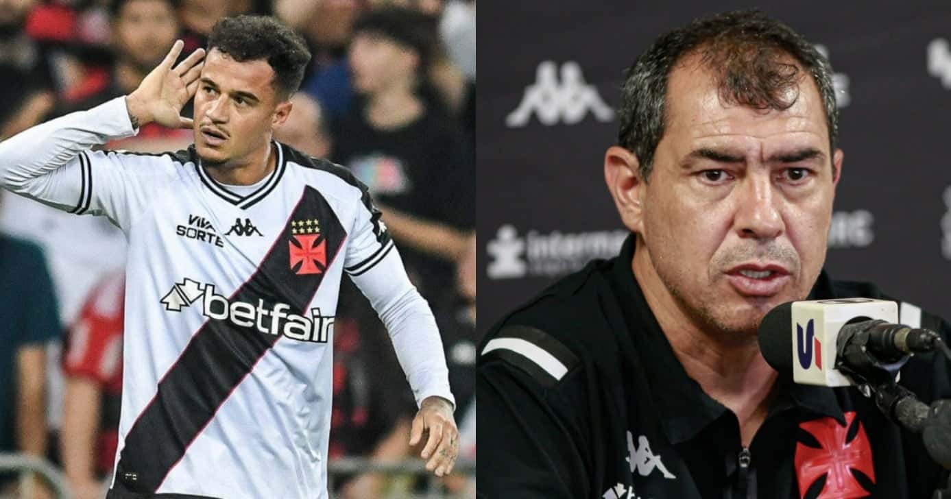 Coutinho no Vasco (Foto: Reprodução/Montagem TV Foco)
