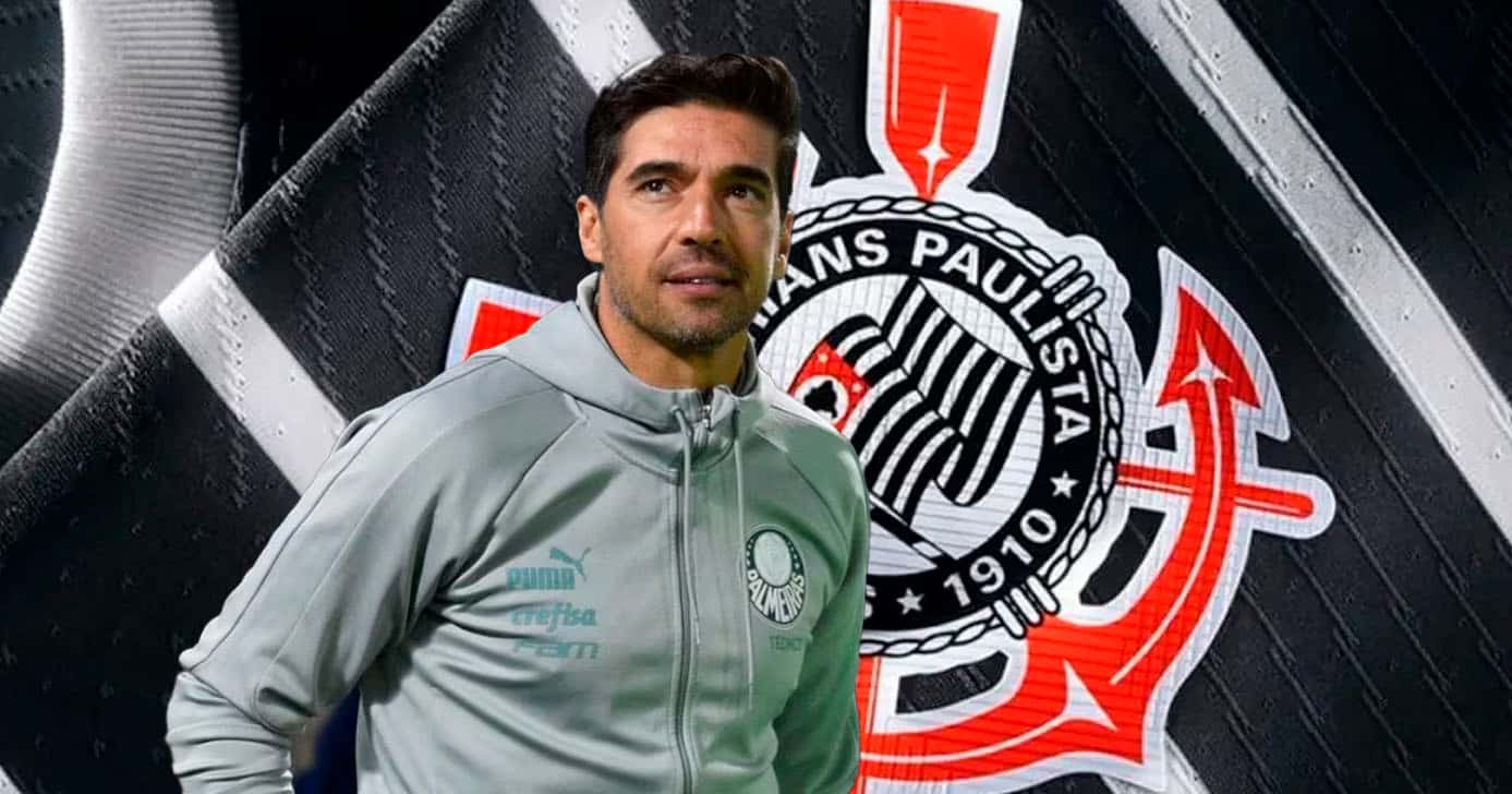 Abel, Palmeiras - Corinthians (Foto: Reprodução)