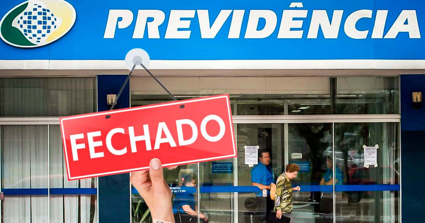 INSS - Agência fechada (Foto: Reprodução)