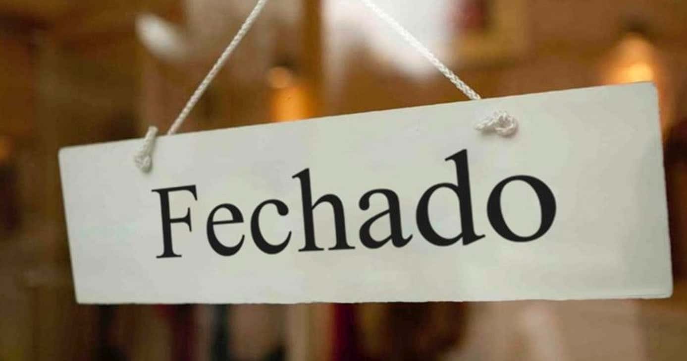 Loja fechada (Foto: Reprodução)