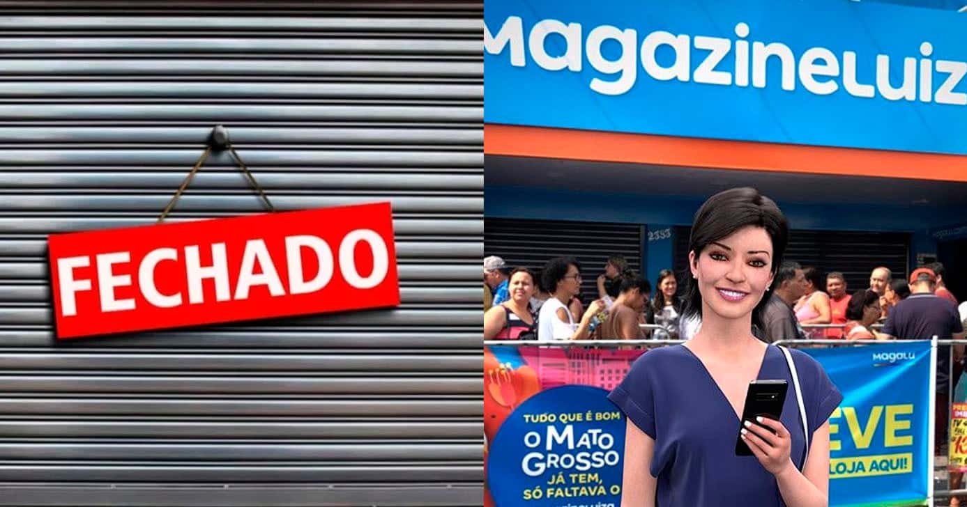 Loja fechada - Magazine (Foto: Reprodução)