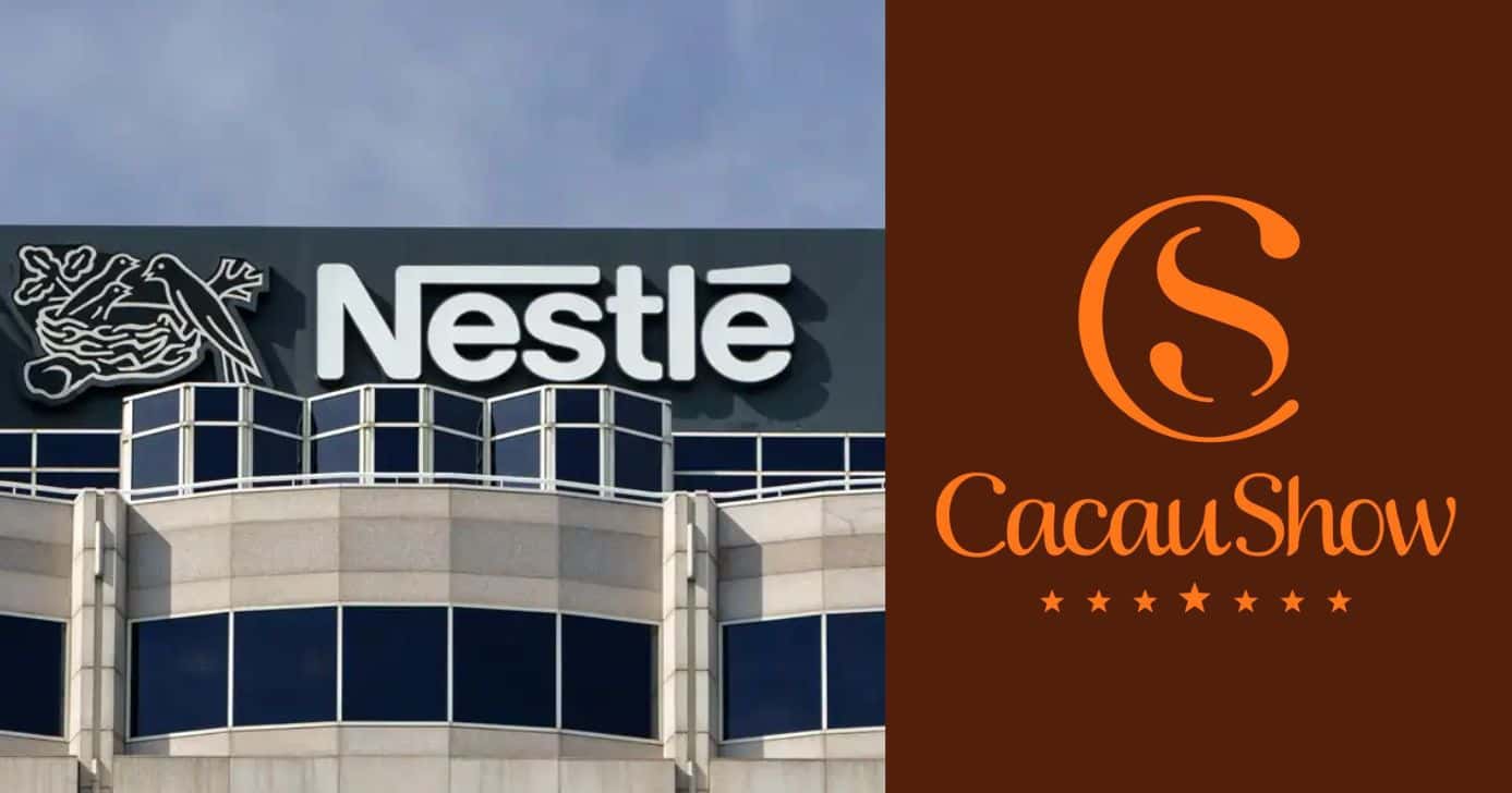 Nestlé e logo Cacau Show (Fotos: Reproduções / Divulgação / Internet)