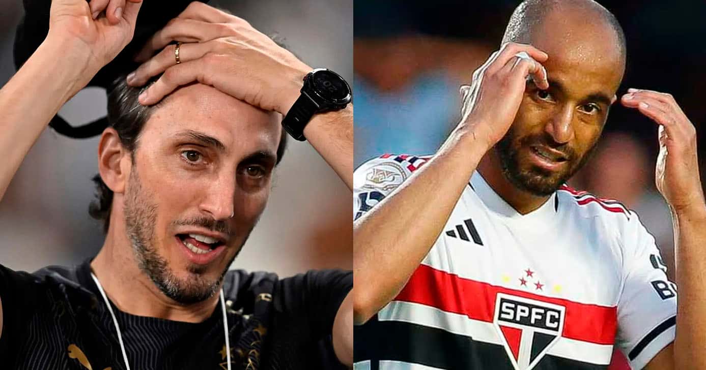São Paulo - Lucas e Zubeldía (Foto: Reprodução)
