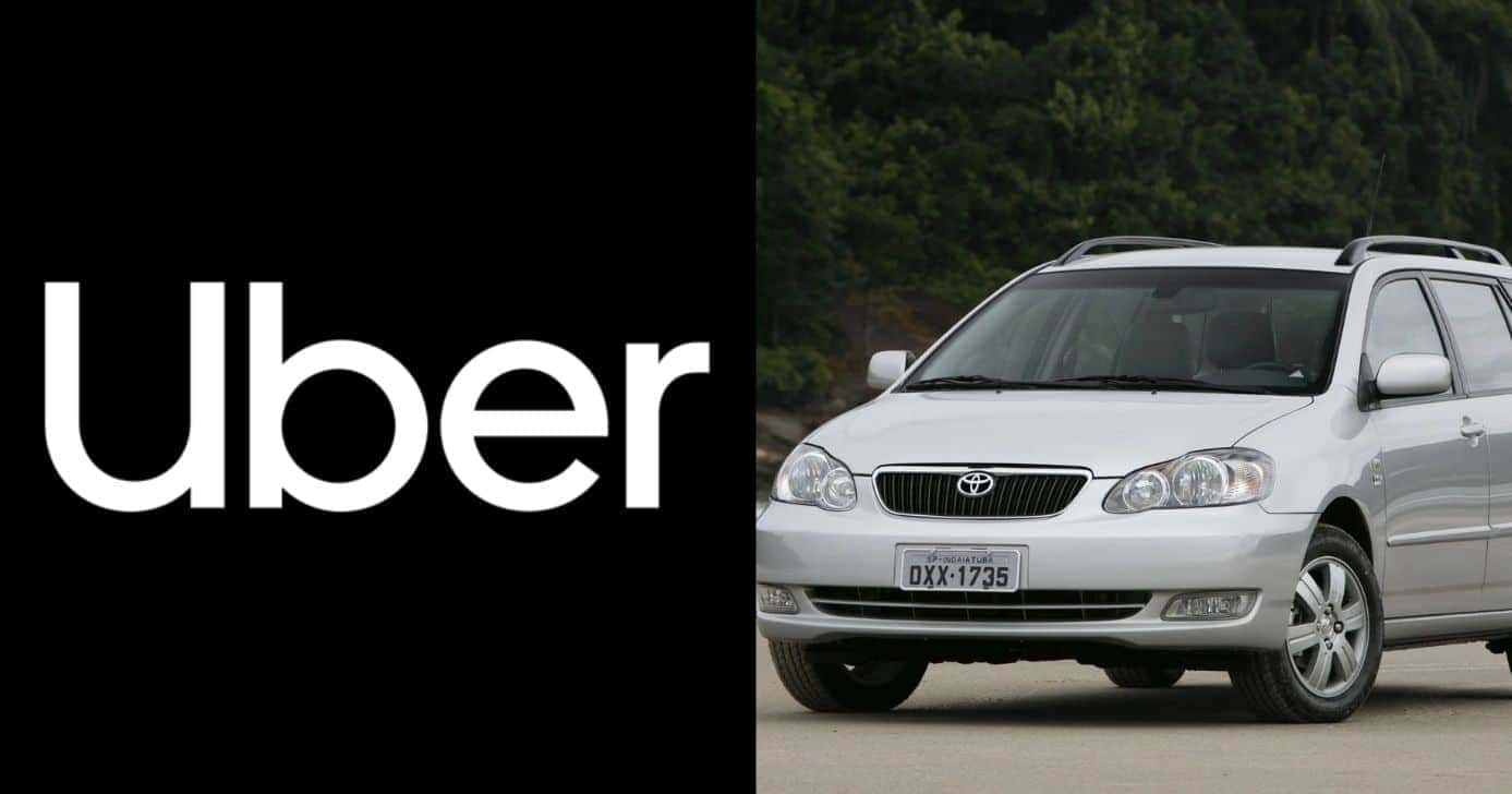 Uber proíbe Corolla e mais 19 carros em 2025 (Reprodução/Montagem TV Foco/Canva)