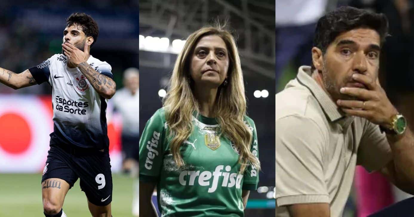 Rasteira do Corinthians e demissão de Abel Ferreira no Palmeiras (Reprodução/Montagem TV Foco/Canva)