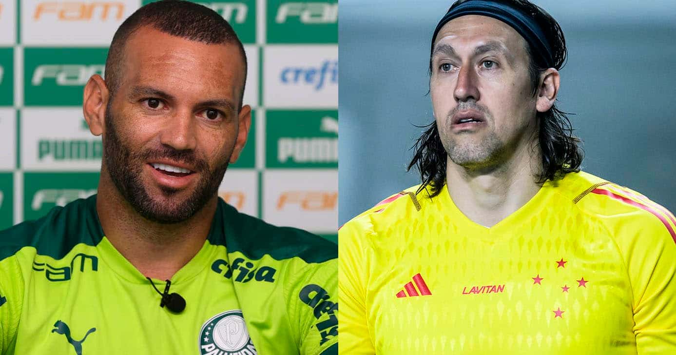 Weverton no Palmeiras - Cássio no Cruzeiro (Foto: Reprodução)
