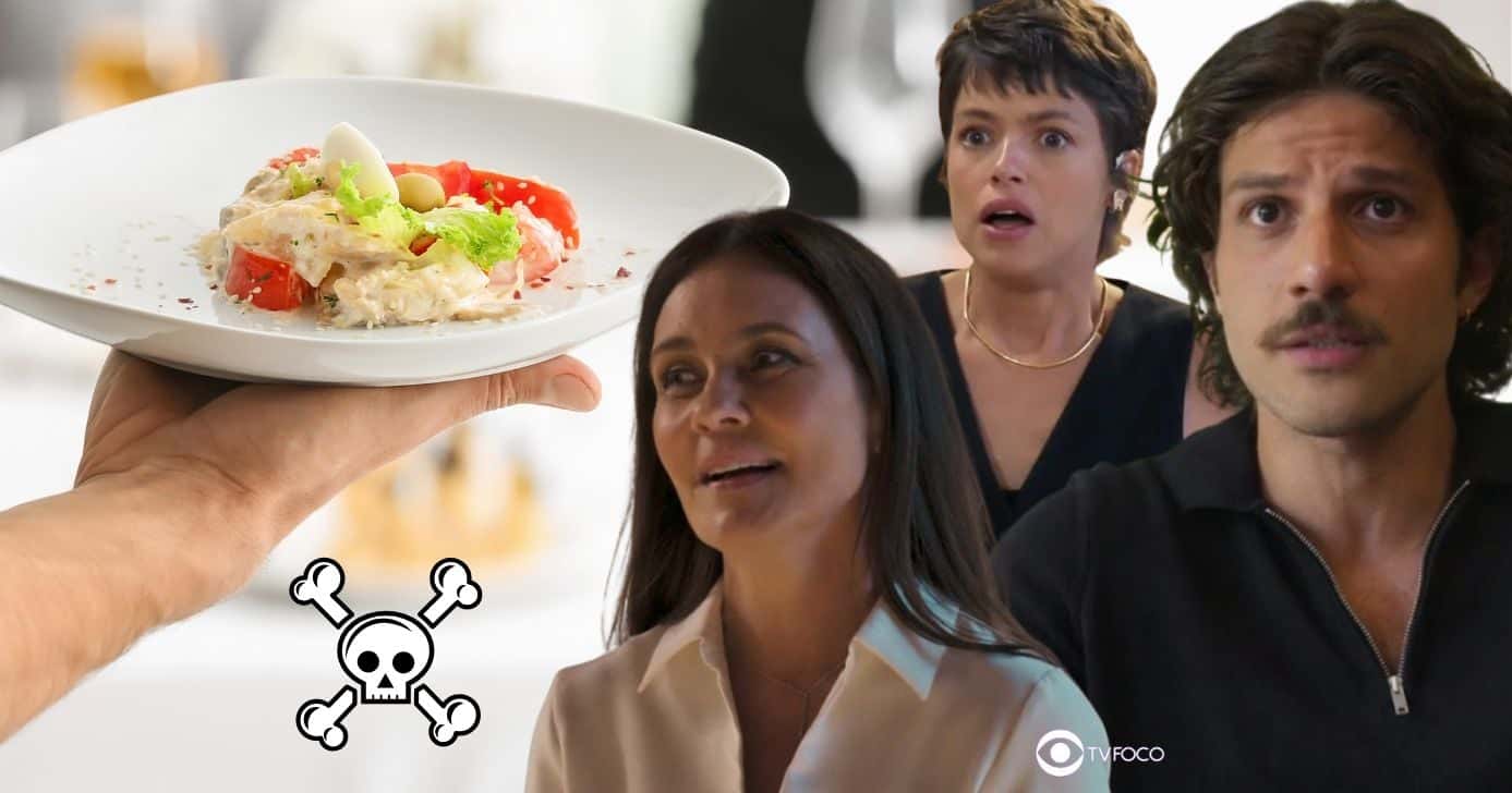 Banquete da morte em Mania de Você (Foto: Reprodução / Globo / Montagem TV Foco)
