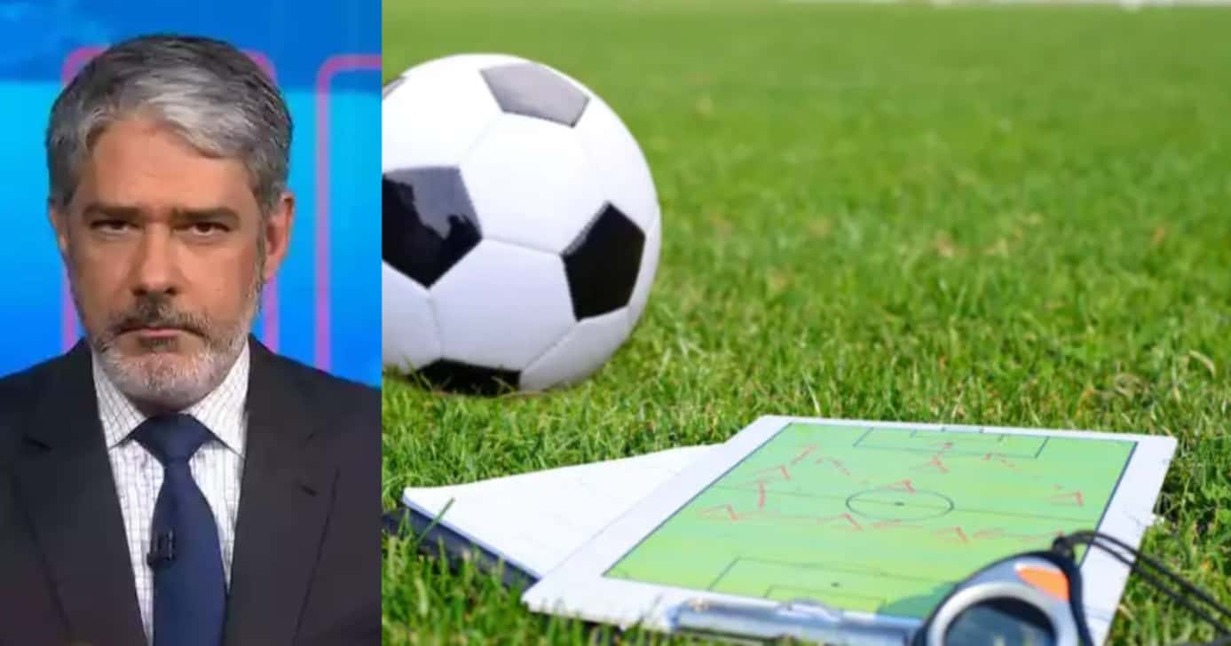 Bonner interrompe JN com demissão de técnico no Brasil - (Montagem / TV FOCO)