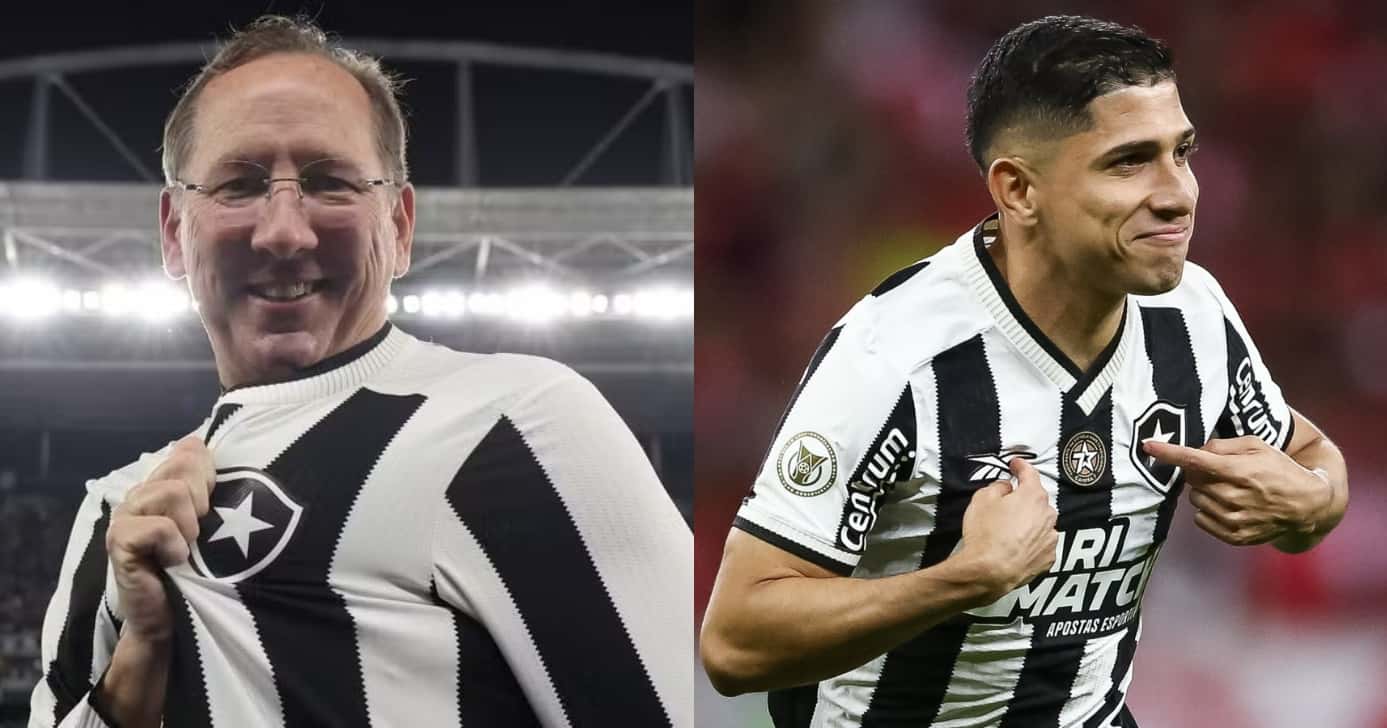 Textor:- Savarino - no Botafogo (Foto: Reprodução/Montagem TV Foco)