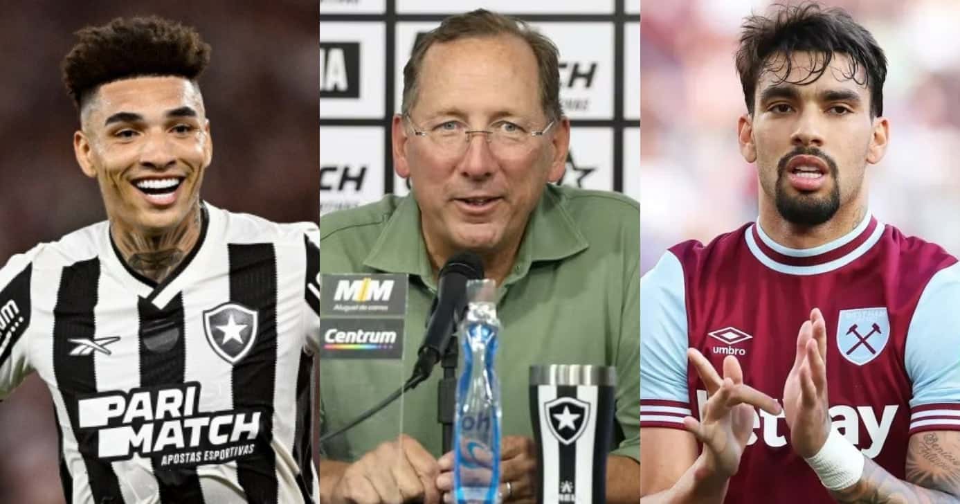 Textor: Igor Jesus crava saída do Botafogo para jogar com Paquetá (Foto: Reprodução/Montagem TV Foco)