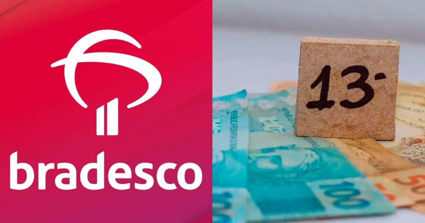 Bradesco libera antecipação do 13° salário - (Montagem / TV FOCO)