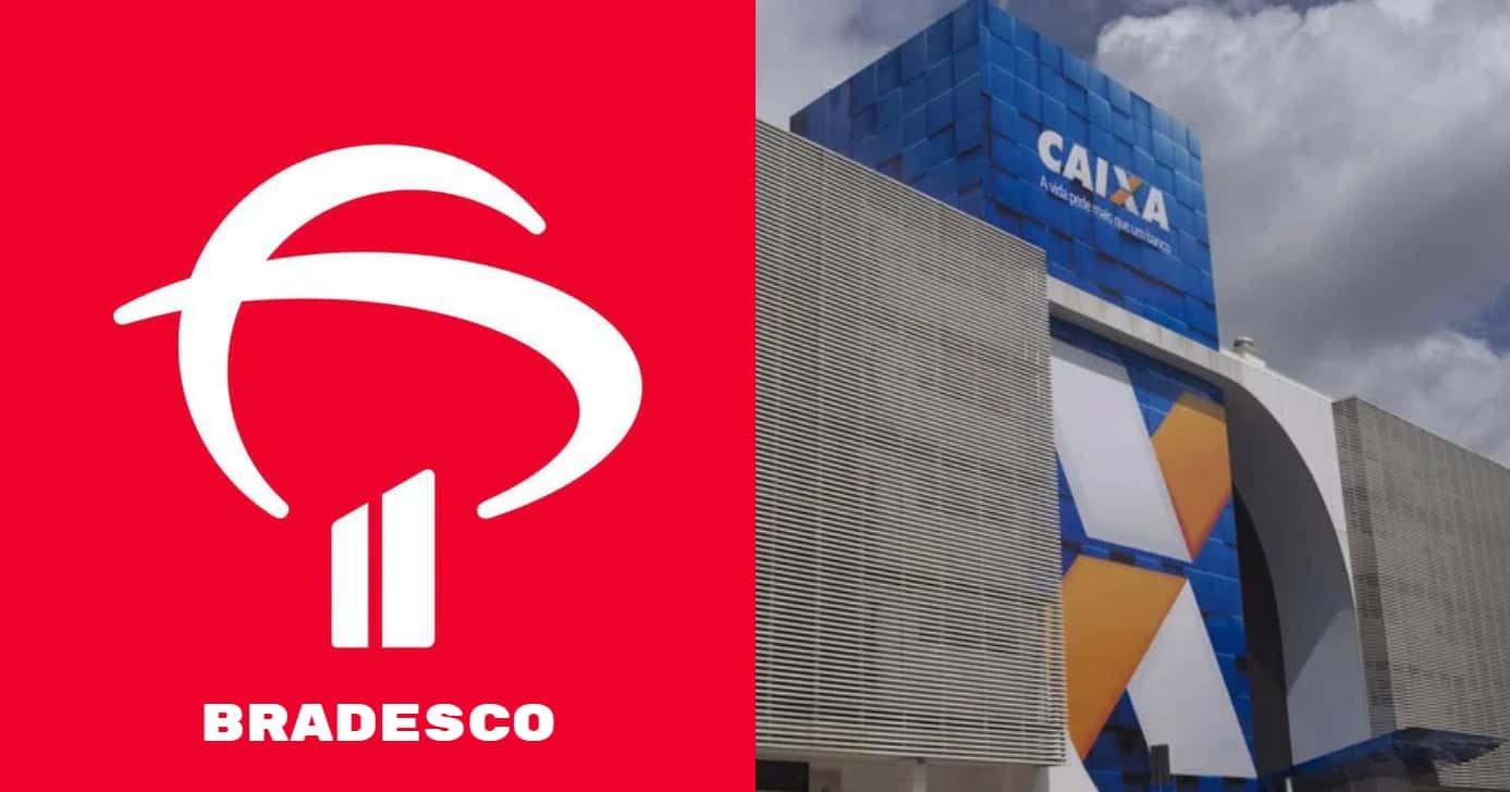 Bradesco e Caixa (Foto: Divulgação)