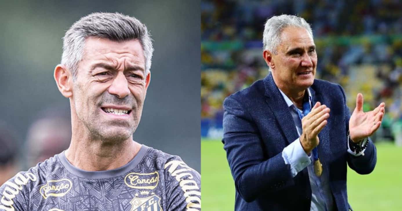 Pedro Caixinha e Tite- (Montagem / TV FOCO)