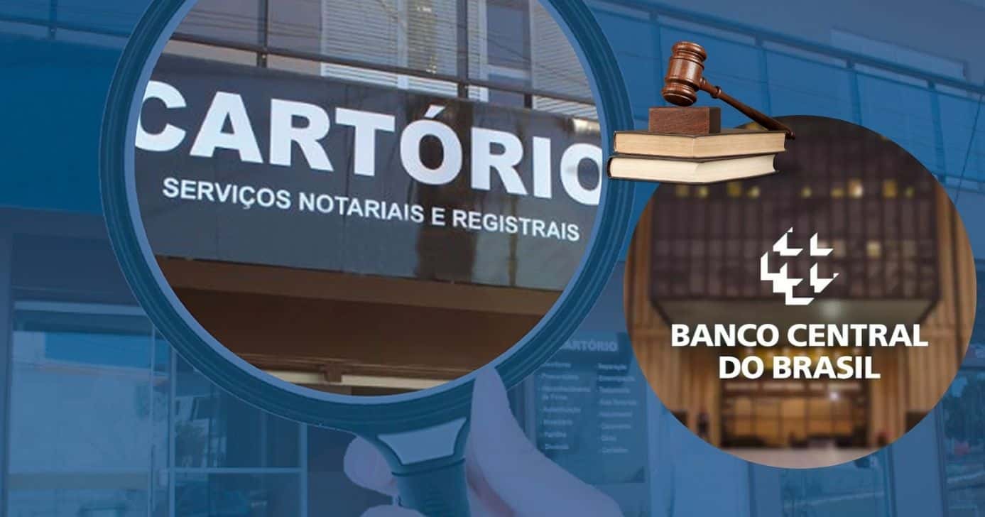 Cartório e Banco Central (Foto: Reprodução / Canva / Montagem TV Foco)