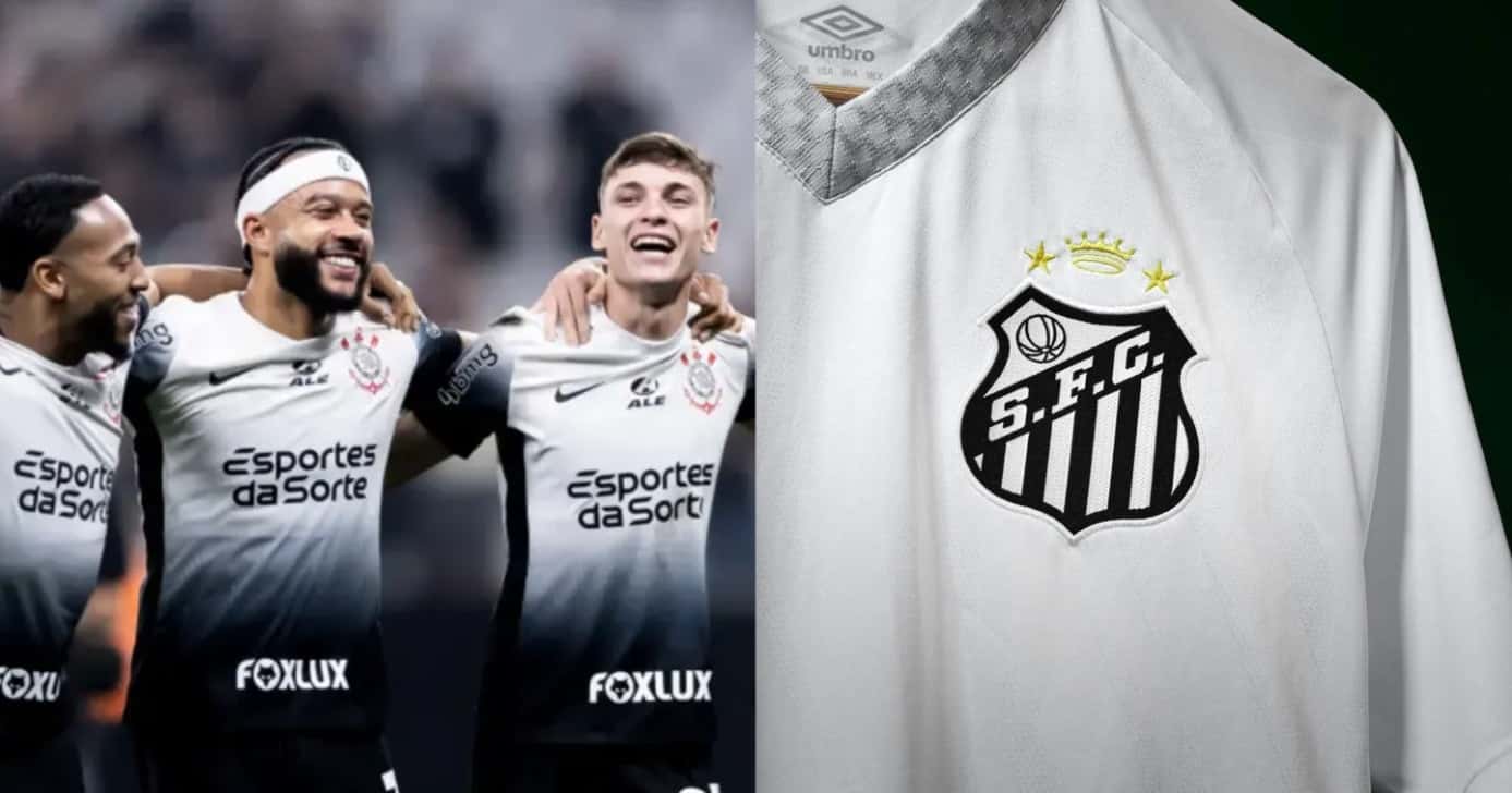 Dupla de Depay no Corinthians entra na mira do Santos - (Montagem / TV FOCO)