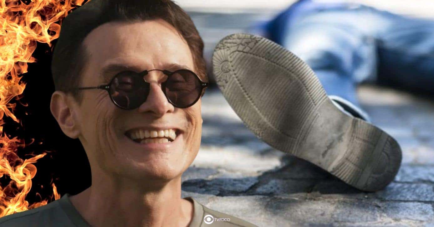 Gerson e homem espancado em Volta por Cima (Foto: Reprodução / Globo / Montagem TV Foco)