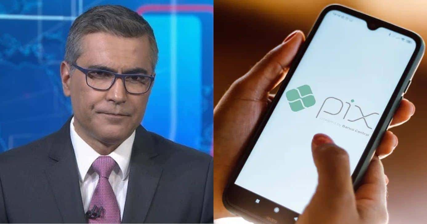 Hélter Duarte deu notícia no Jornal Nacional (Foto: TV Globo)