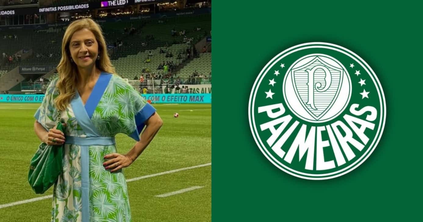 Leila Pereira, presidente do Palmeiras - (Montagem / TV FOCO)