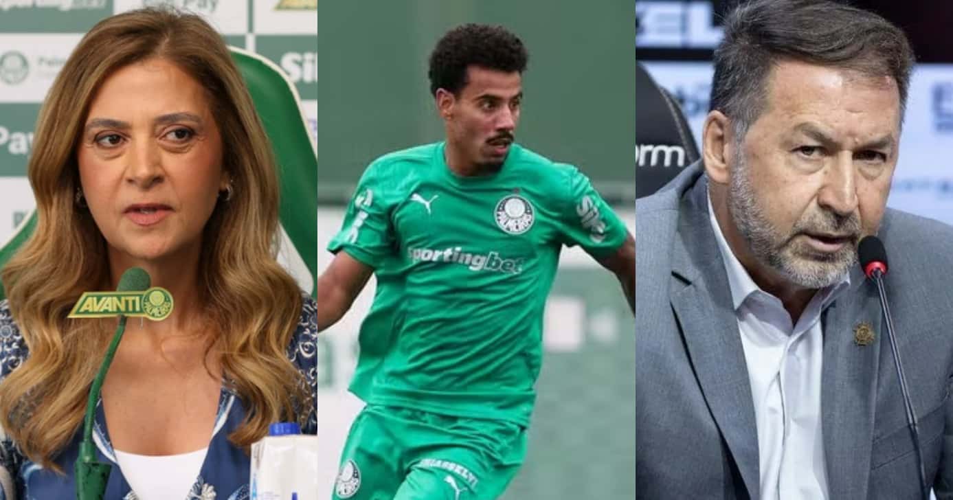 Leila passa o Corinthians e Palmeiras não para em Evangelista (Foto: Reprodução/Montagem TV Foco)