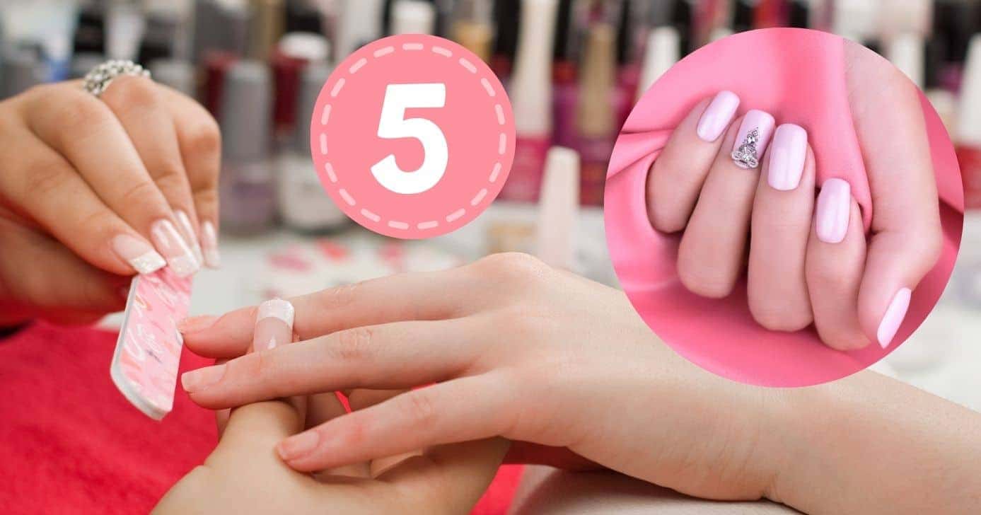 Manicure e esmalte nas unhas (Foto: Reprodução / Canva / Montagem TV Foco)