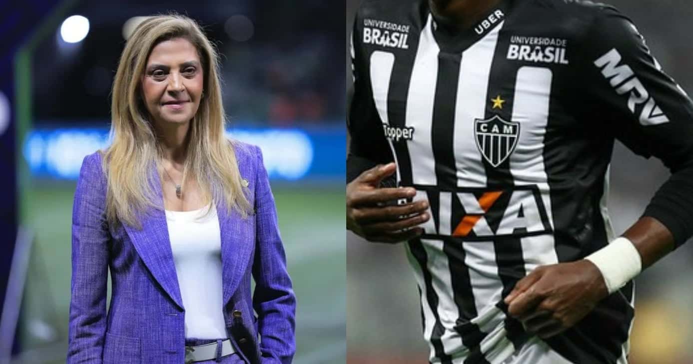 Palmeiras: Leila Pereira libera PIX por +1 estrela do Atlético-MG (Foto: Reprodução/Montagem TV Foco)