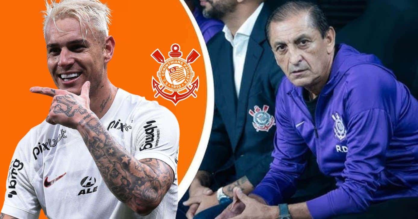 Roger Guedes e Ramón Díaz (Foto: Reprodução / Corinthians / Montagem TV Foco)