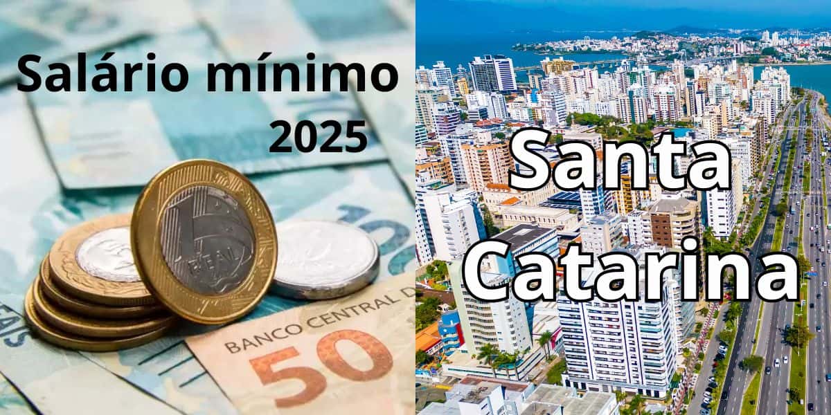 Novo reajuste do salário mínimo em Santa Catarina (Reprodução: Montagem TV Foco)