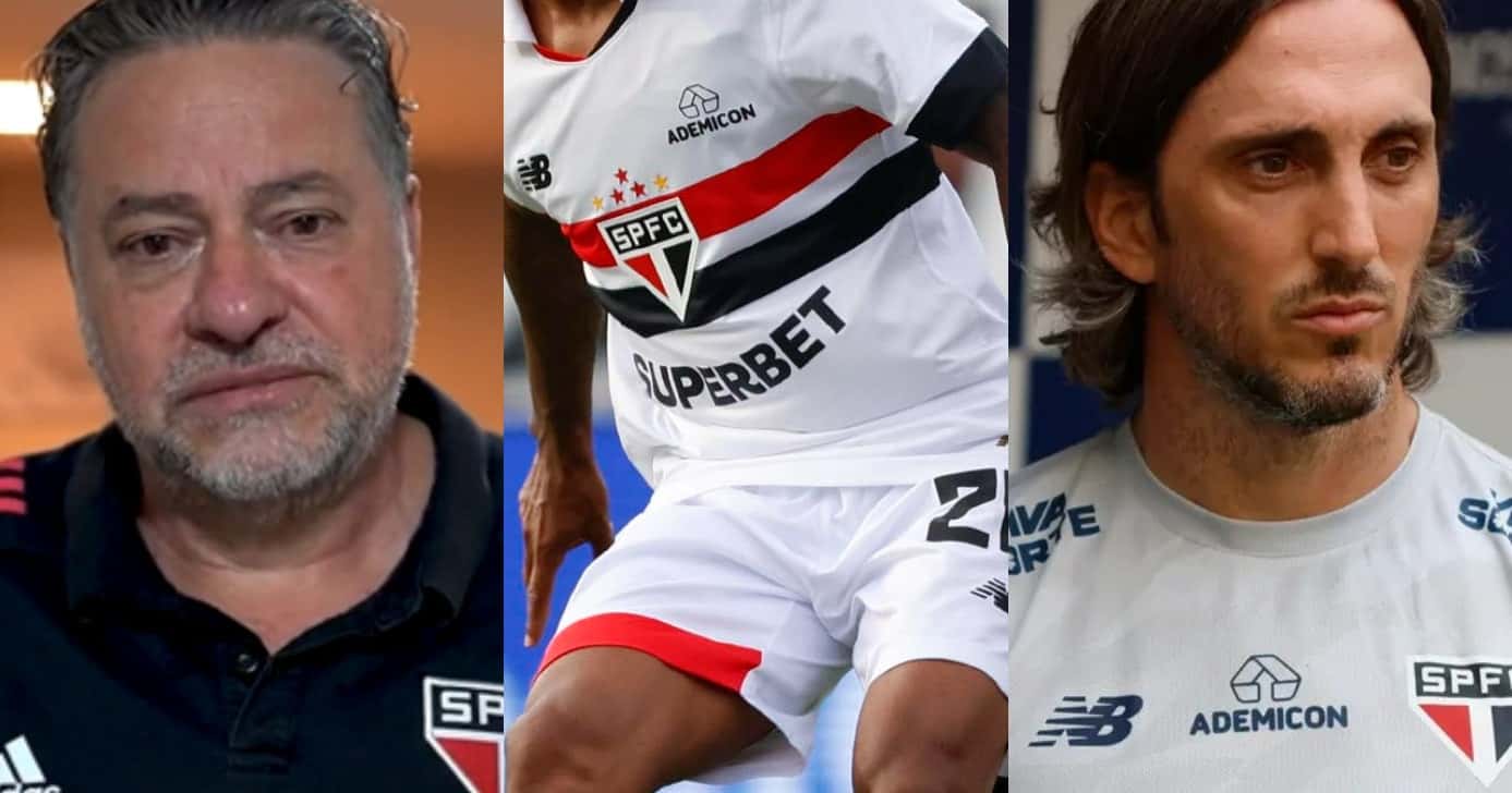 São Paulo: Casares arma saída e craque diz tchau a Lucas (Foto: Reprodução/Montagem TV Foco)