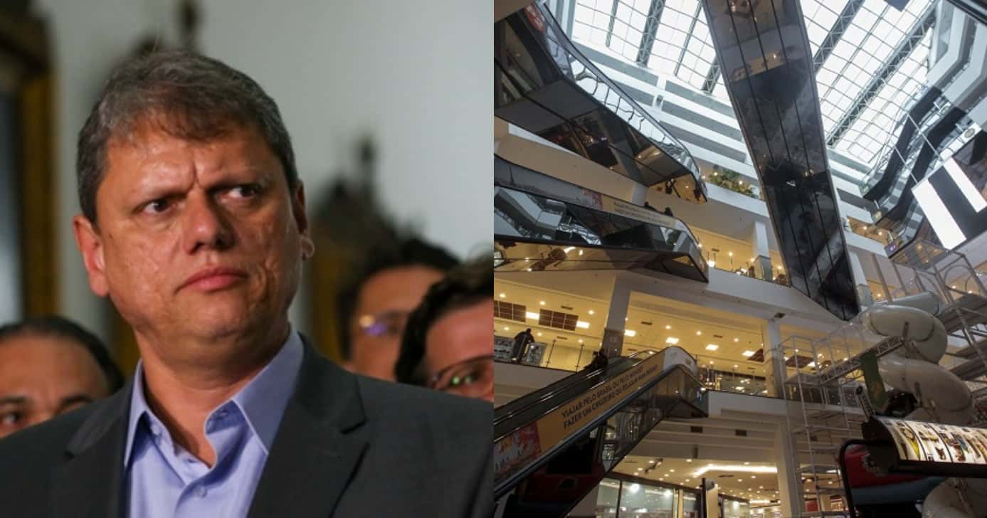 Tarcísio de Freitas traz proibição que acerta shoppings (Foto: Divulgação)