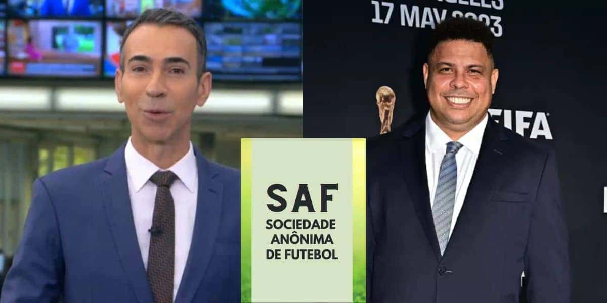 Tralli comenta sobre compra de SAF de Ronaldo Fenômeno (Reprodução: Globo)