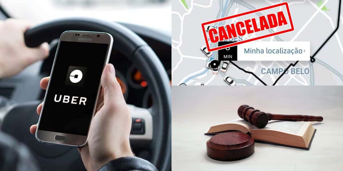 Lei anunciada traz fim a cancelamento de corridas na Uber (Reprodução: Montagem TV Foco)