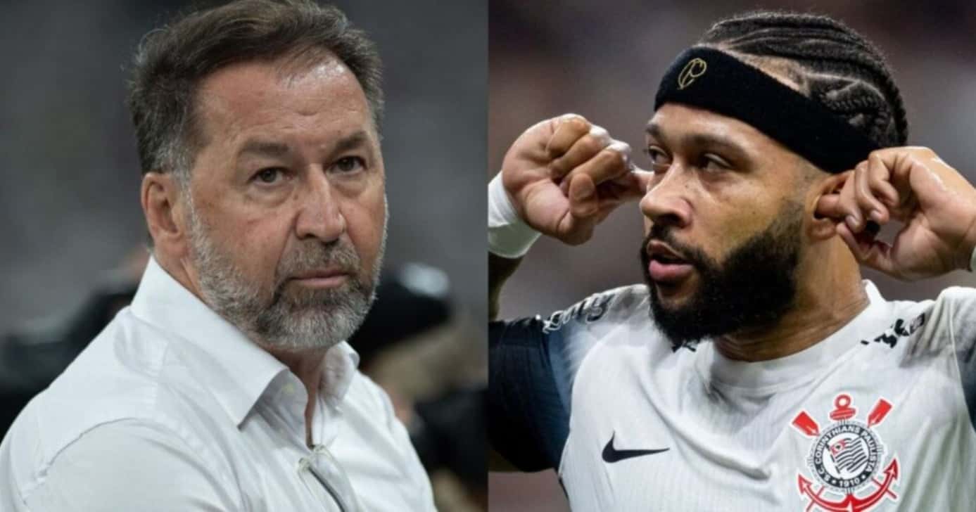 Augusto Melo tem veredito sobre ADEUS de Depay no Corinthians - Foto; Montagem
