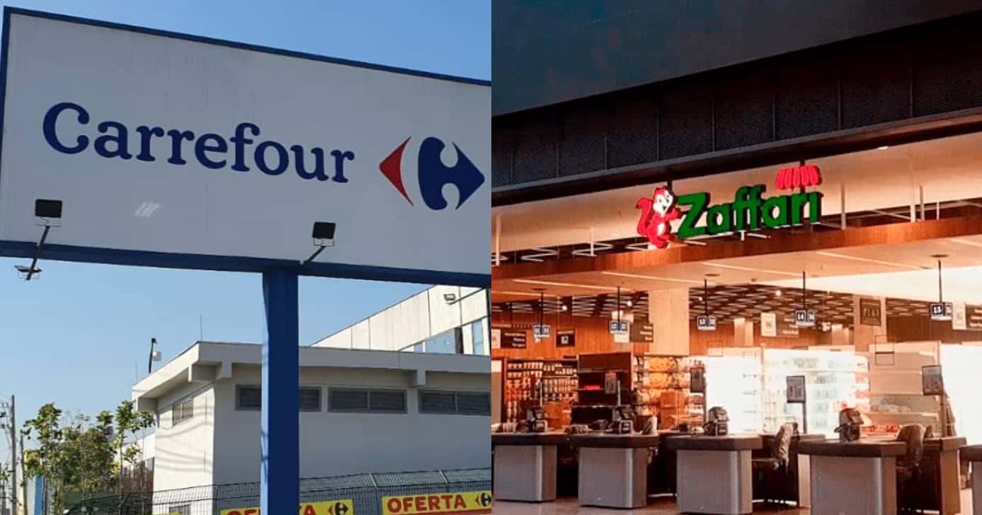 Carrefour e Supermercados Zaffari (Foto: Divulgação)