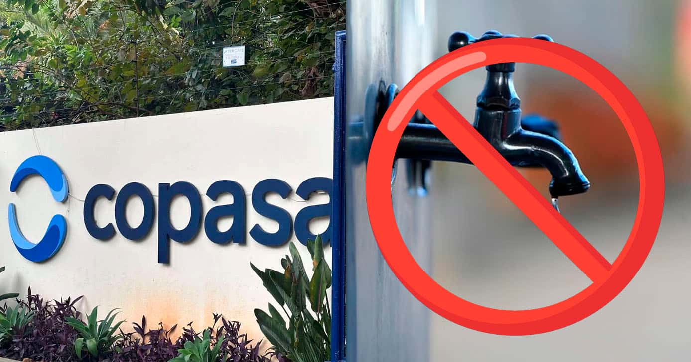 Copasa - Água cortada (Foto: Reprodução)