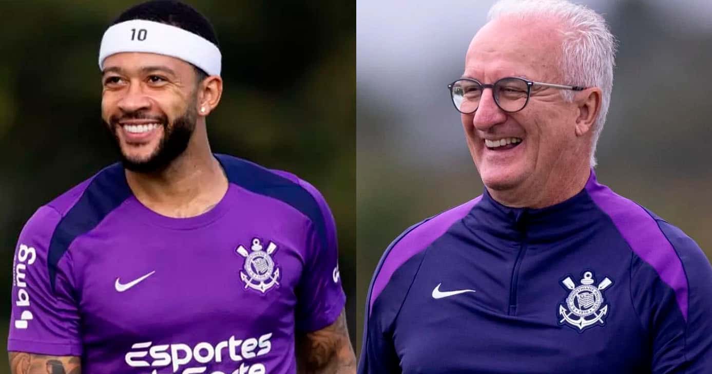Dorival e Depay - Corinthians (Foto: Reprodução)