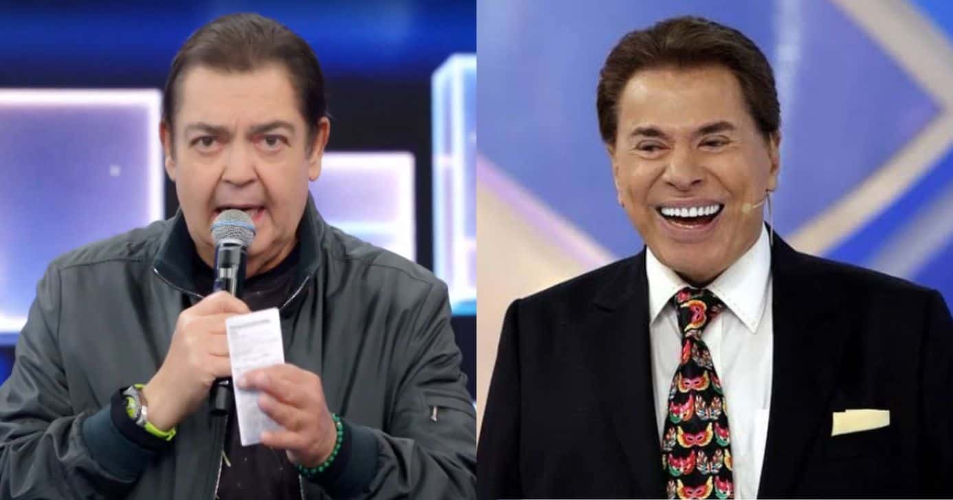 Faustão e Silvio Santos (Fotos: Reproduções / Globo / SBT)