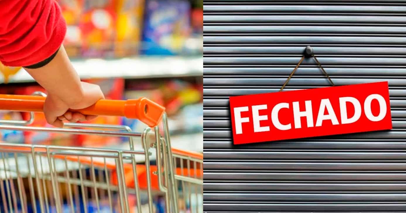 Fim de rede de supermercados - Fechado (Foto: Reprodução)